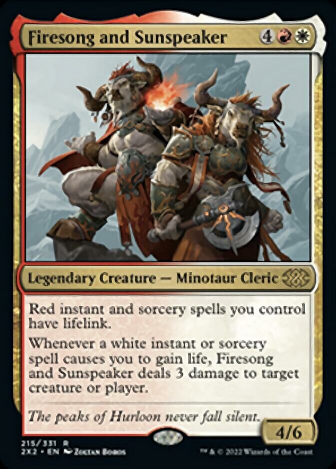 Firesong and Sunspeaker [Double Masters 2022] | The Clever Kobold
