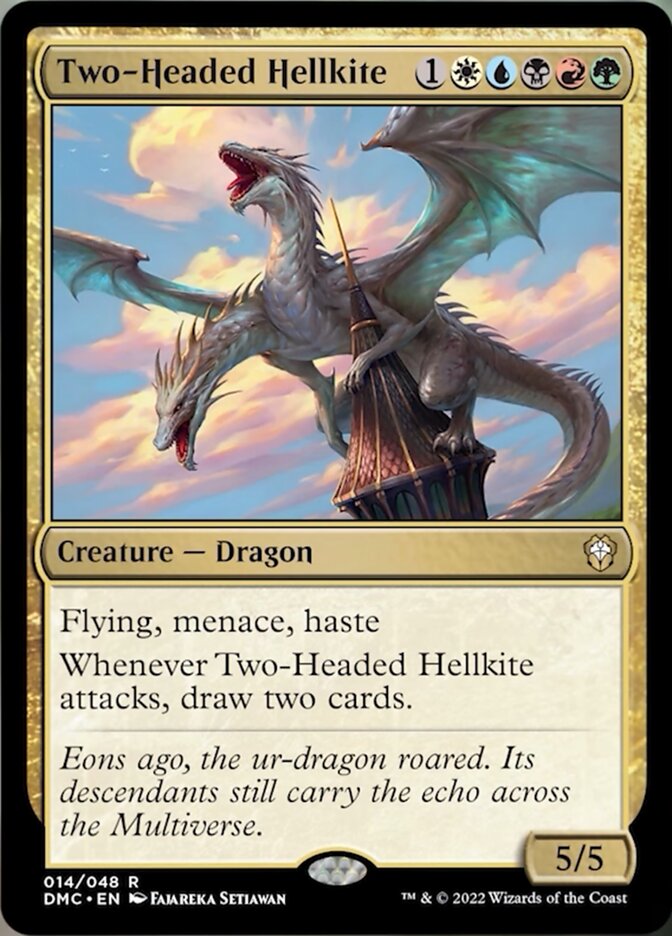 Two-Headed Hellkite [Dominaria United Commander] | The Clever Kobold