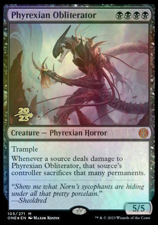 Phyrexian Obliterator [Phyrexia: All Will Be One Prerelease Promos] | The Clever Kobold