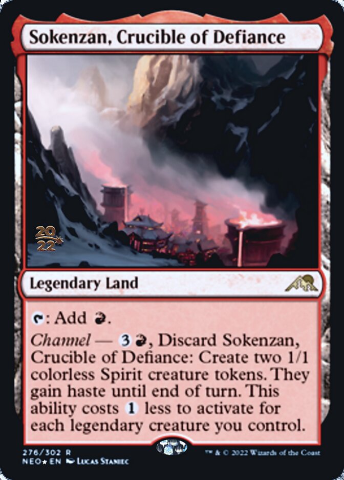 Sokenzan, Crucible of Defiance [Kamigawa: Neon Dynasty Prerelease Promos] | The Clever Kobold