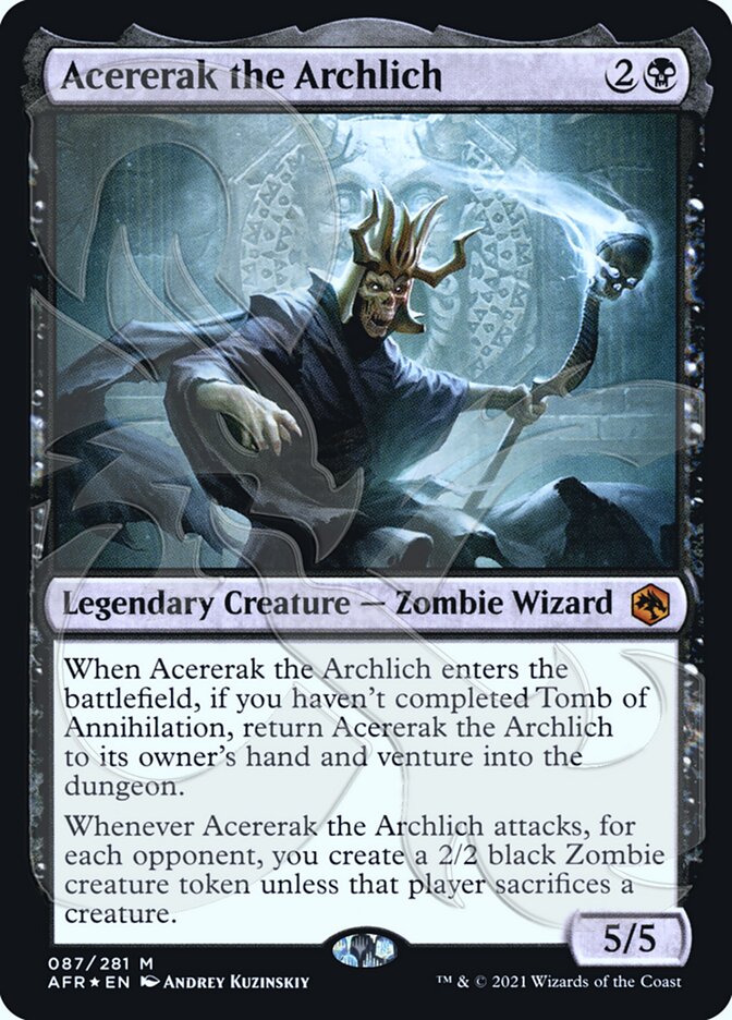 Acererak the Archlich (Ampersand Promo) [Dungeons & Dragons: Adventures in the Forgotten Realms Promos] | The Clever Kobold