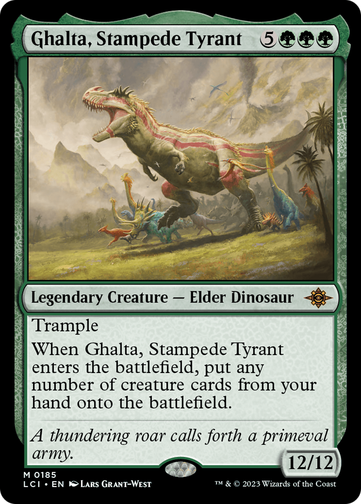 Ghalta, Stampede Tyrant [The Lost Caverns of Ixalan] | The Clever Kobold