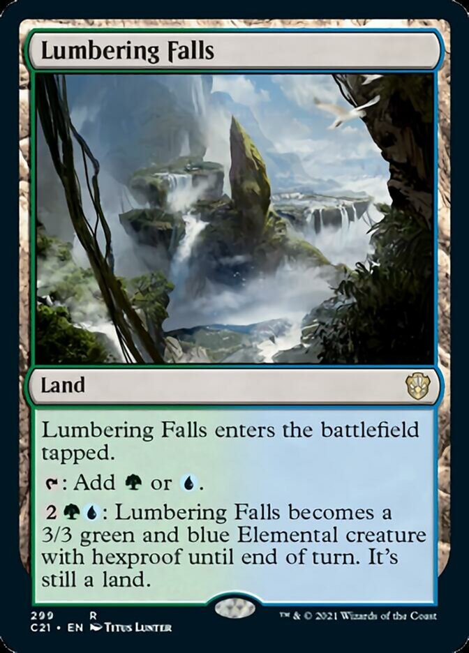 Lumbering Falls [Commander 2021] | The Clever Kobold