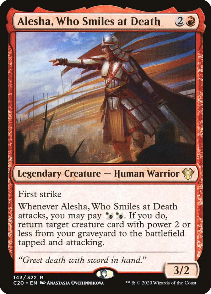 Alesha, Who Smiles at Death [Commander 2020] | The Clever Kobold