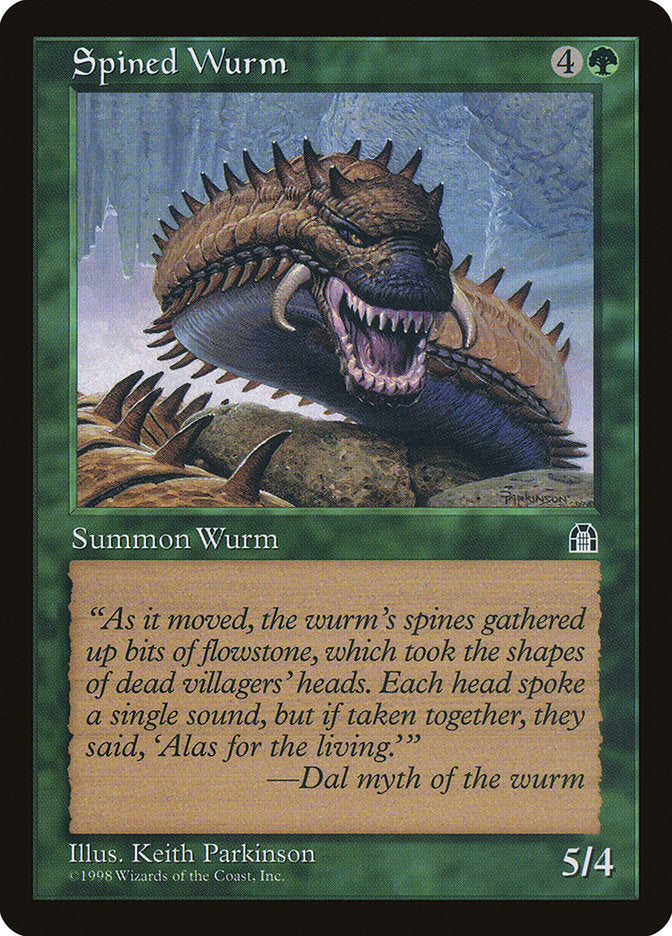 Spined Wurm [Stronghold] | The Clever Kobold