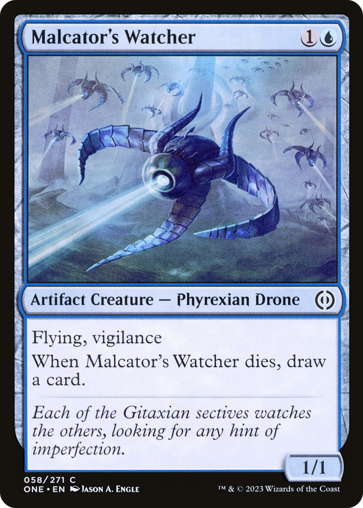 Malcator's Watcher [Phyrexia: All Will Be One] | The Clever Kobold