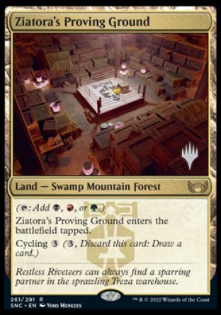 Ziatora's Proving Ground (Promo Pack) [Streets of New Capenna Promos] | The Clever Kobold