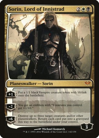 Sorin, Lord of Innistrad [Dark Ascension] | The Clever Kobold