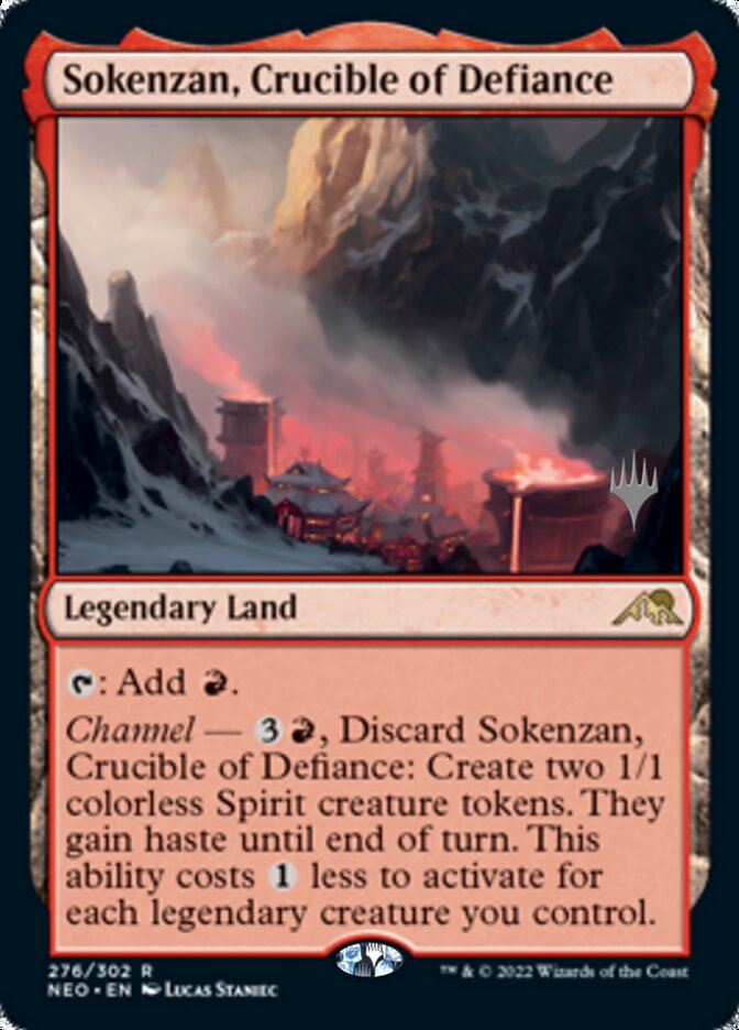 Sokenzan, Crucible of Defiance (Promo Pack) [Kamigawa: Neon Dynasty Promos] | The Clever Kobold