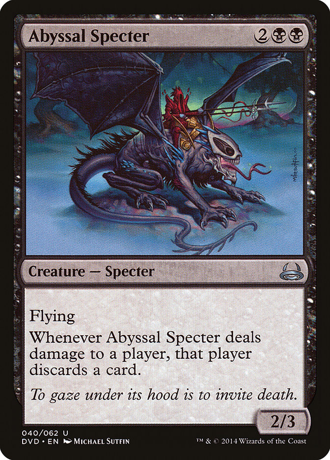 Abyssal Specter (Divine vs. Demonic) [Duel Decks Anthology] | The Clever Kobold