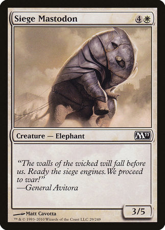 Siege Mastodon [Magic 2011] | The Clever Kobold