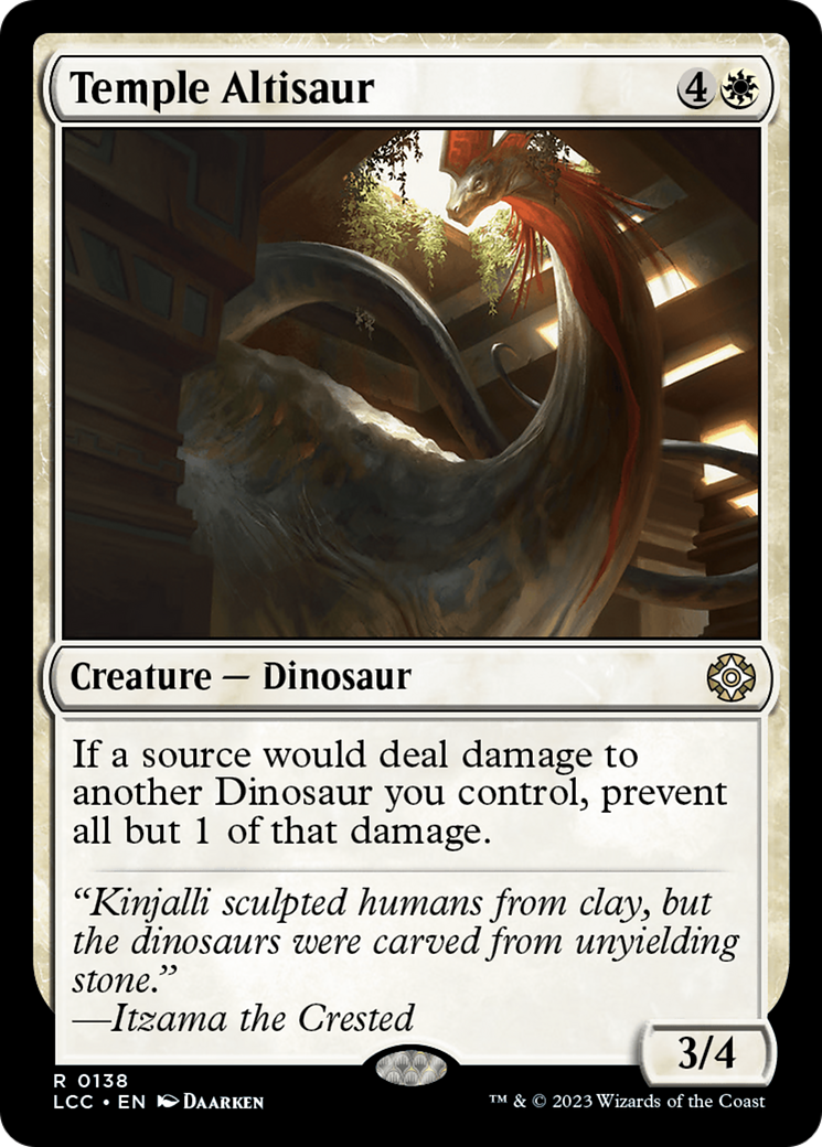 Temple Altisaur [The Lost Caverns of Ixalan Commander] | The Clever Kobold