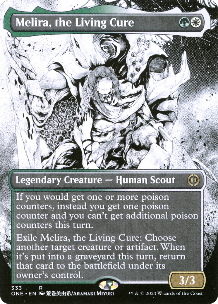 Melira, the Living Cure (Borderless Manga) [Phyrexia: All Will Be One] | The Clever Kobold