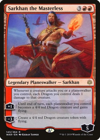 Sarkhan the Masterless [War of the Spark] | The Clever Kobold