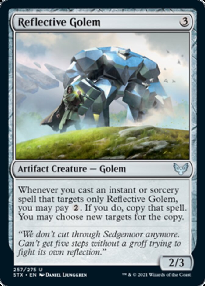 Reflective Golem [Strixhaven: School of Mages] | The Clever Kobold