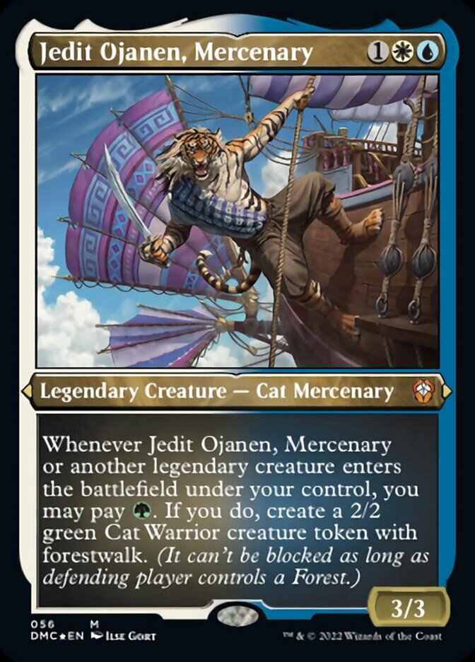 Jedit Ojanen, Mercenary (Foil Etched) [Dominaria United Commander] | The Clever Kobold