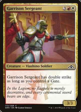 Garrison Sergeant [Guilds of Ravnica] | The Clever Kobold