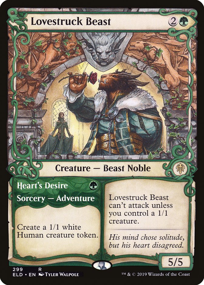 Lovestruck Beast // Heart's Desire (Showcase) [Throne of Eldraine] | The Clever Kobold