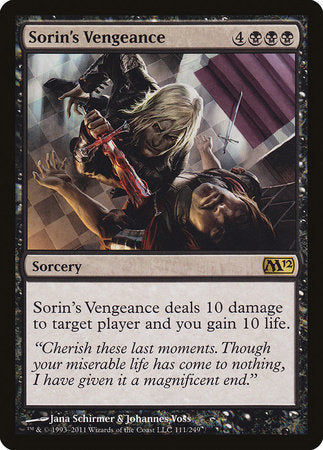 Sorin's Vengeance [Magic 2012] | The Clever Kobold