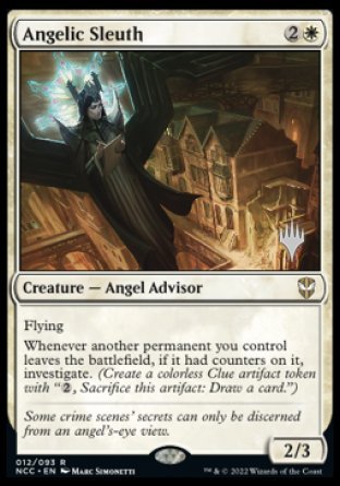 Angelic Sleuth (Promo Pack) [Streets of New Capenna Commander Promos] | The Clever Kobold