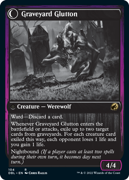 Graveyard Trespasser // Graveyard Glutton [Innistrad: Double Feature] | The Clever Kobold