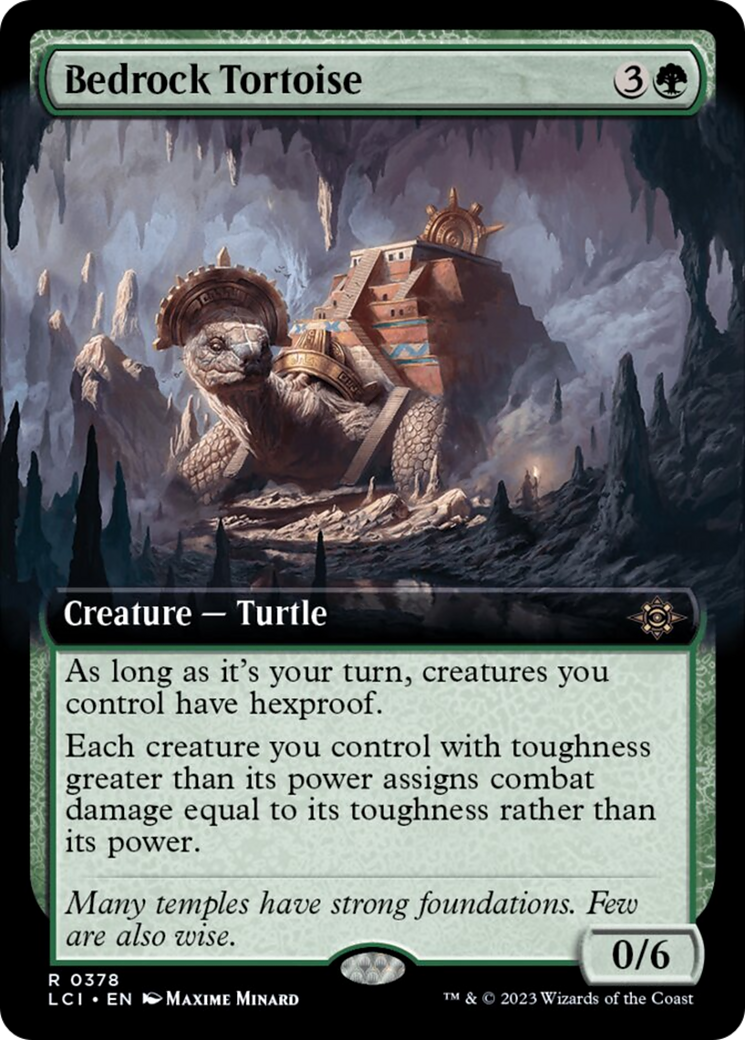 Bedrock Tortoise (Extended Art) [The Lost Caverns of Ixalan] | The Clever Kobold