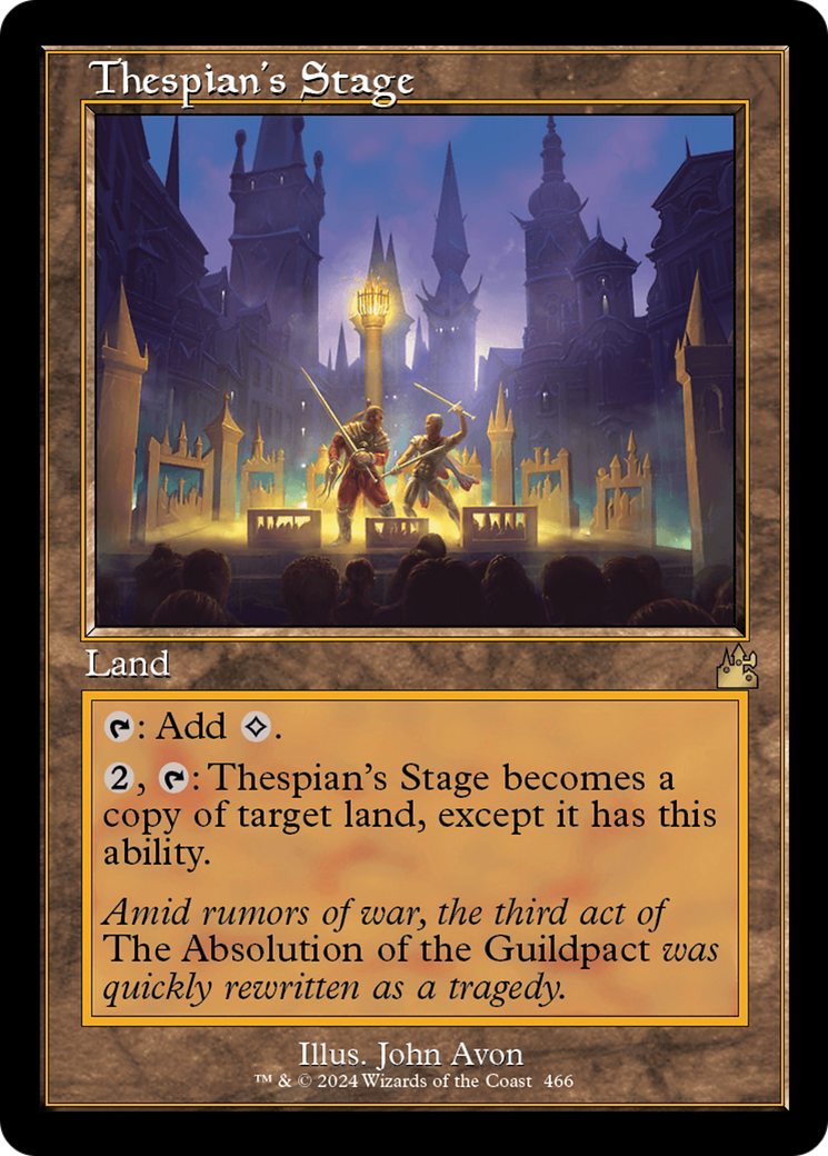 Thespian's Stage (Retro Frame) [Ravnica Remastered] | The Clever Kobold