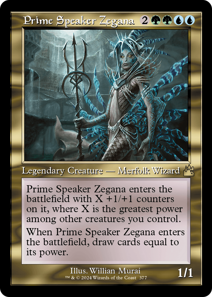 Prime Speaker Zegana (Retro Frame) [Ravnica Remastered] | The Clever Kobold