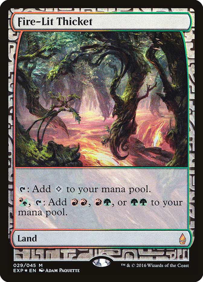 Fire-Lit Thicket [Zendikar Expeditions] | The Clever Kobold