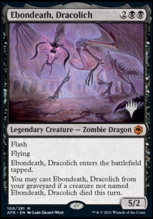 Ebondeath, Dracolich (Promo Pack) [Dungeons & Dragons: Adventures in the Forgotten Realms Promos] | The Clever Kobold