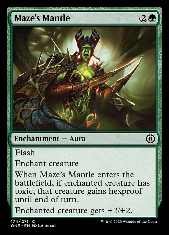 Maze's Mantle [Phyrexia: All Will Be One] | The Clever Kobold