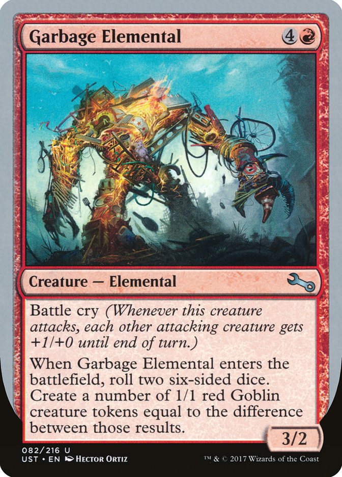 Garbage Elemental (3/2 Creature) [Unstable] | The Clever Kobold