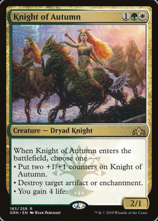 Knight of Autumn [Guilds of Ravnica] | The Clever Kobold