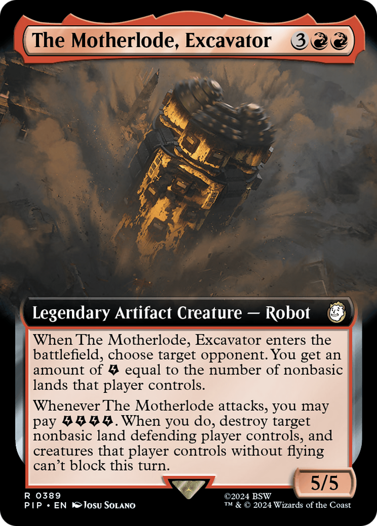 The Motherlode, Excavator (Extended Art) [Fallout] | The Clever Kobold
