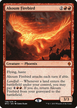 Akoum Firebird [Battle for Zendikar] | The Clever Kobold