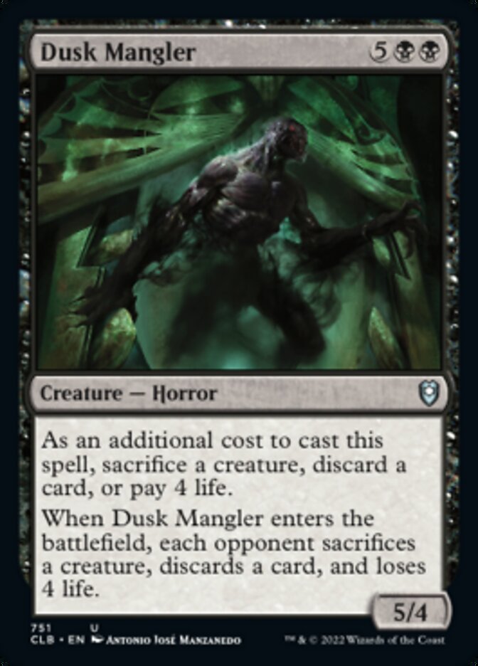 Dusk Mangler [Commander Legends: Battle for Baldur's Gate] | The Clever Kobold