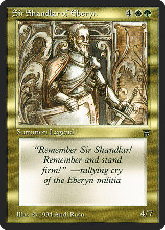 Sir Shandlar of Eberyn [Legends] | The Clever Kobold