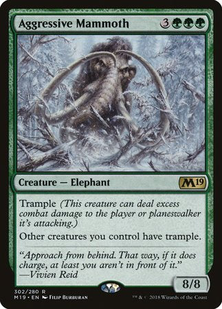 Aggressive Mammoth [Core Set 2019] | The Clever Kobold