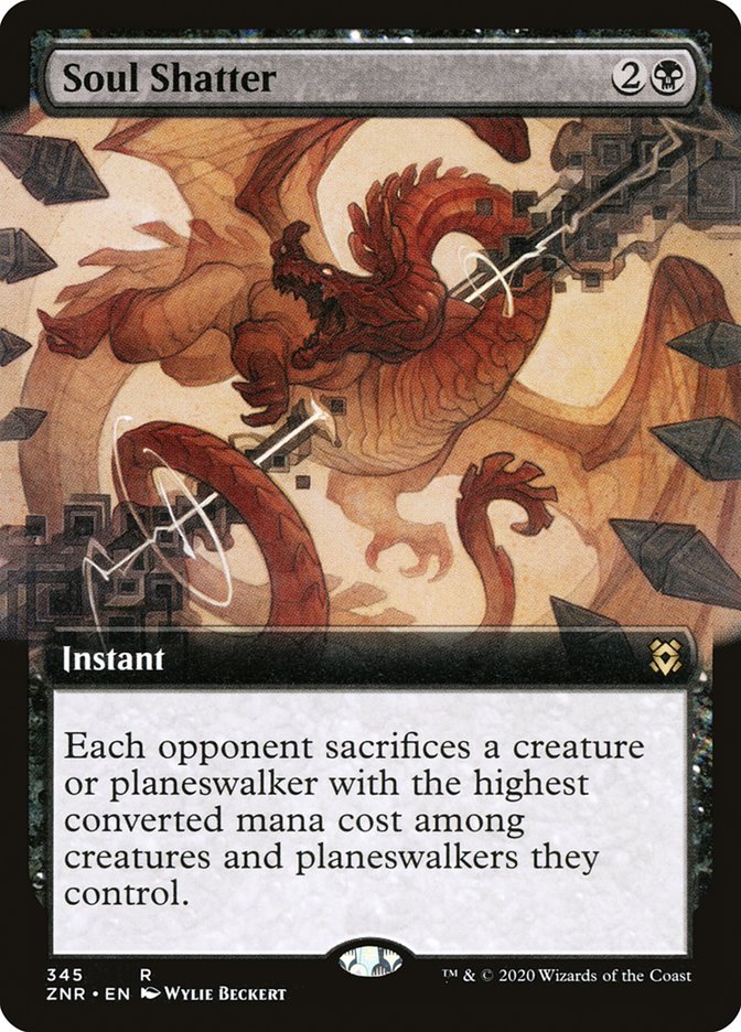 Soul Shatter (Extended Art) [Zendikar Rising] | The Clever Kobold