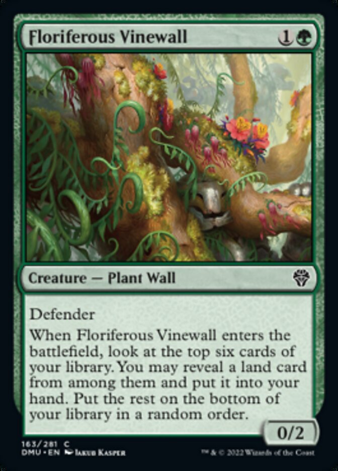 Floriferous Vinewall [Dominaria United] | The Clever Kobold