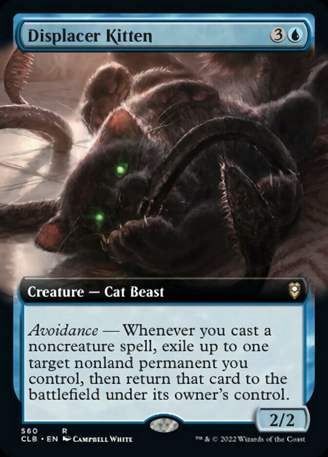 Displacer Kitten (Extended Art) [Commander Legends: Battle for Baldur's Gate] | The Clever Kobold