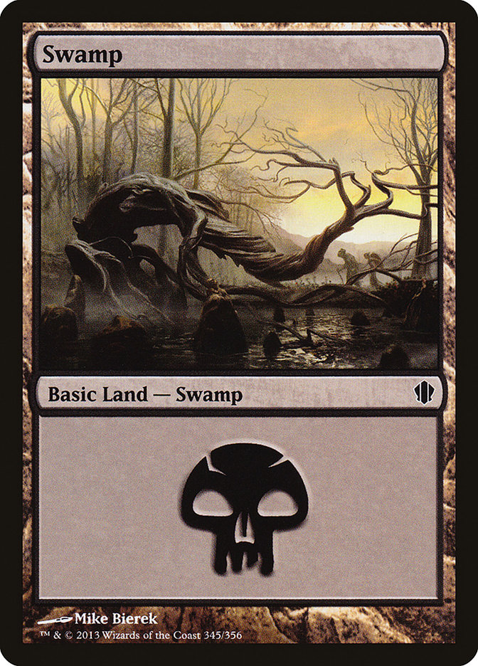 Swamp (345) [Commander 2013] | The Clever Kobold