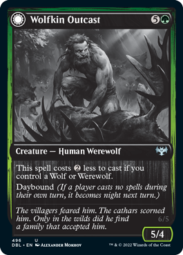 Wolfkin Outcast // Wedding Crasher [Innistrad: Double Feature] | The Clever Kobold