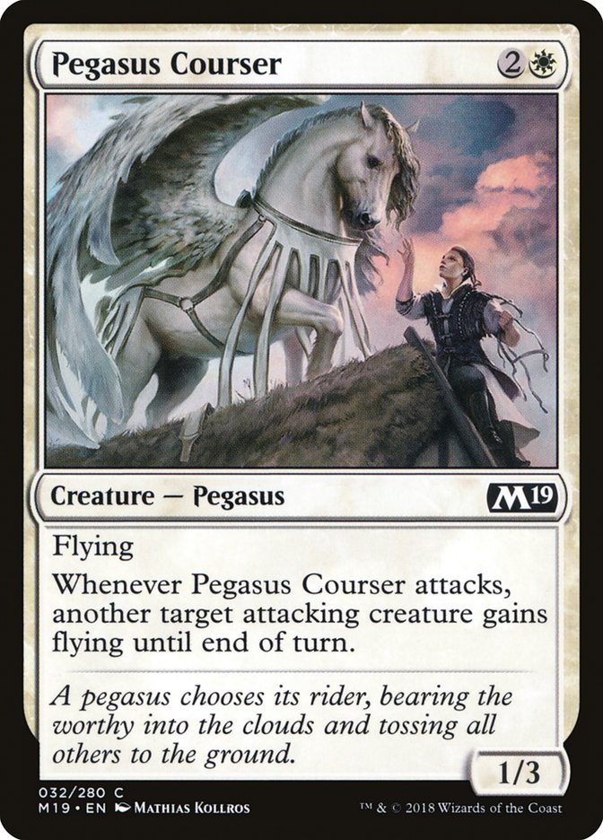 Pegasus Courser [Core Set 2019] | The Clever Kobold
