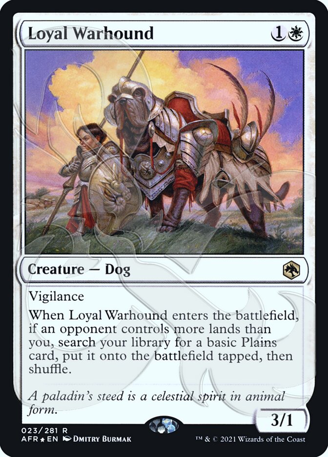 Loyal Warhound (Ampersand Promo) [Dungeons & Dragons: Adventures in the Forgotten Realms Promos] | The Clever Kobold