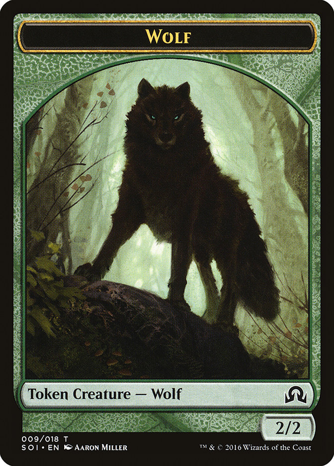 Wolf [Shadows over Innistrad Tokens] | The Clever Kobold
