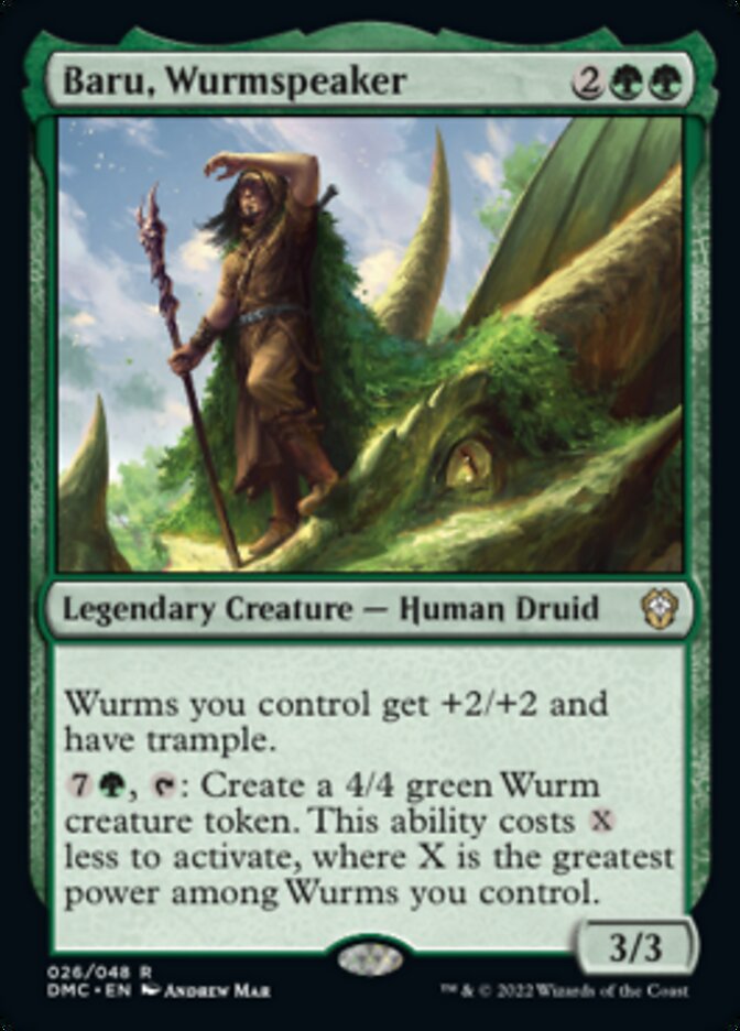 Baru, Wurmspeaker [Dominaria United Commander] | The Clever Kobold