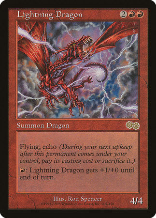 Lightning Dragon [Urza's Saga] | The Clever Kobold