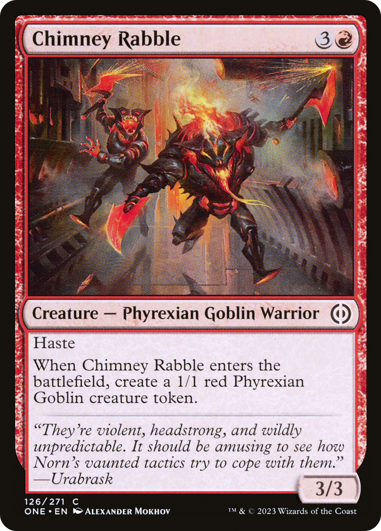 Chimney Rabble [Phyrexia: All Will Be One] | The Clever Kobold