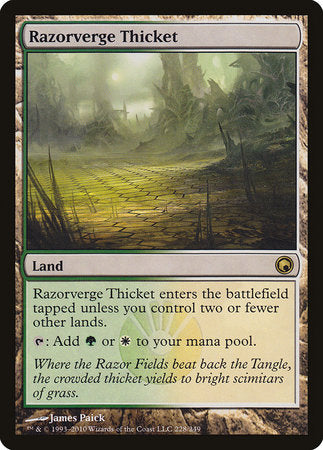 Razorverge Thicket [Scars of Mirrodin] | The Clever Kobold